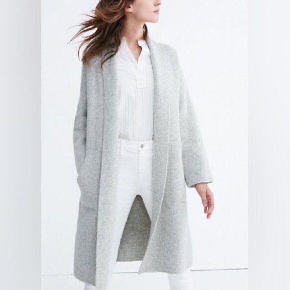 Madewell 100% Merino Wool open knit duster cardigan jacket Sz XS - Picture 1 of 13